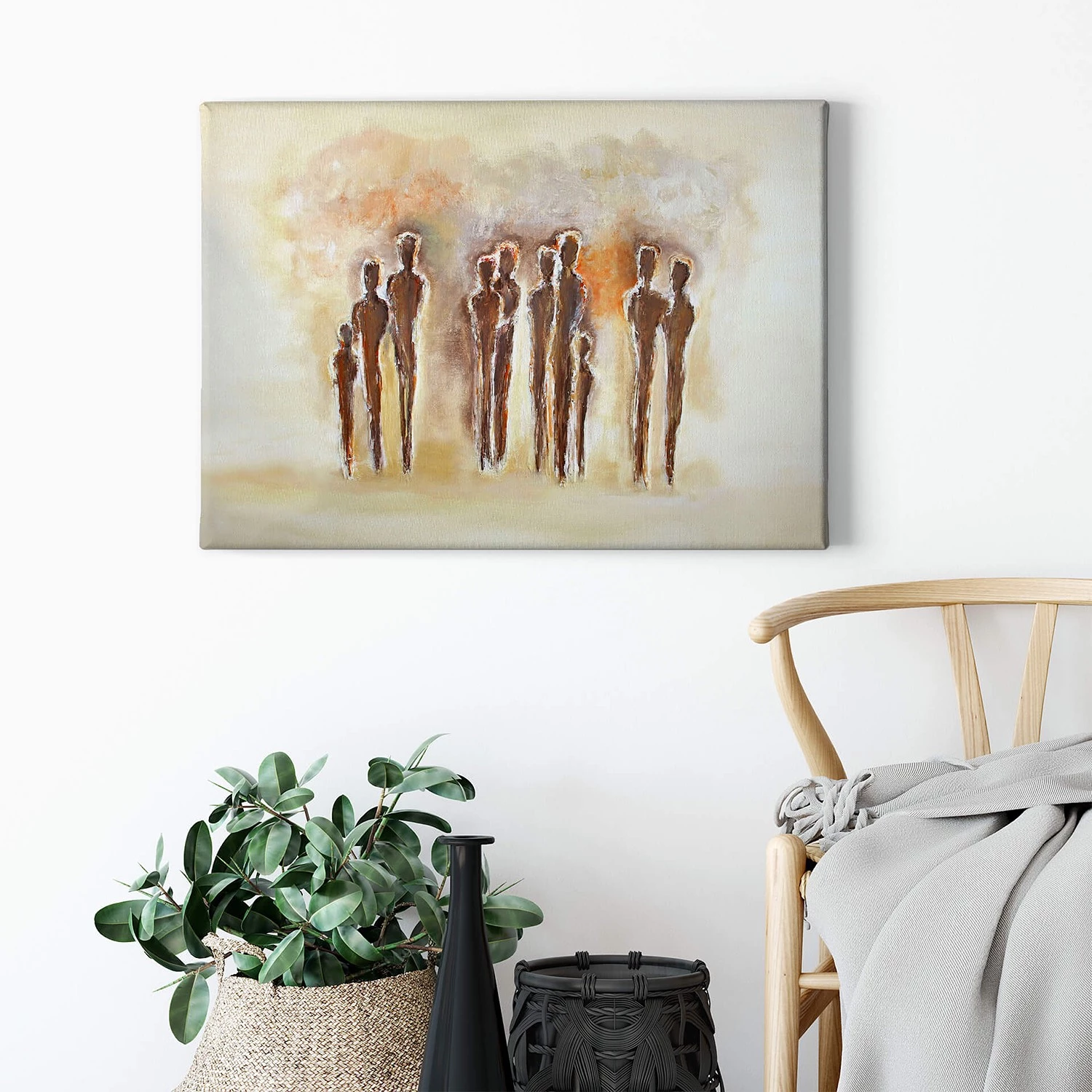 A.S. Création Impression sur toile Related - Polyester PVC / Épicéa - Marron / Beige – Image 2