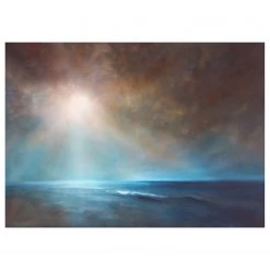 A.S. Création Impression sur toile Power Quiet - Polyester PVC / Épicéa - Bleu