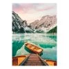 A.S. Création Impression sur toile Lago di Braies - Polyester PVC / Épicéa - Vert