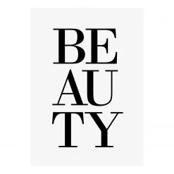 A.S. Création Impression sur toile Beauty - Polyester PVC / Épicéa - Blanc / Noir