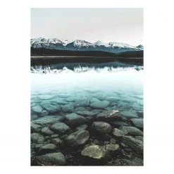 A.S. Création Impression sur toile Idylle - Polyester PVC / Épicéa - Bleu