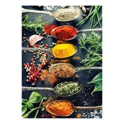 A.S. Création Impression sur toile Épices - Polyester PVC / Épicéa - Multicolore / Rouge