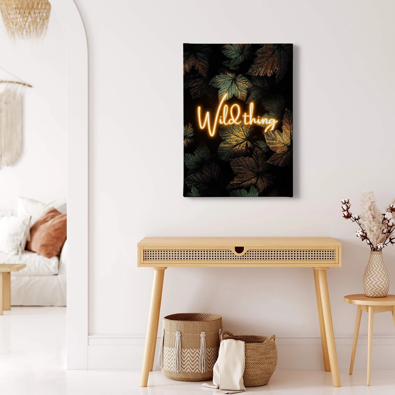 A.S. Création Impression sur toile Wild Thing Gold - Polyester PVC / Épicéa - Vert / Doré – Image 2