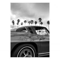 A.S. Création Impression sur toile Oldtimer - Polyester PVC / Épicéa - Gris / Noir