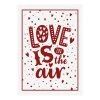 A.S. Création Impression sur toile Love Is In The Air - Polyester PVC / Épicéa - Blanc / Rouge