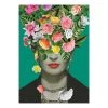 A.S. Création Impression sur toile Frida Floral - Polyester PVC / Épicéa - Vert / Noir