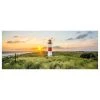 A.S. Création Impression sur toile Lighthouse Sylt - Polyester PVC / Épicéa - Vert / Rouge