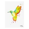 A.S. Création Impression sur toile Hummingbird - Polyester PVC / Épicéa - Multicolore / Blanc