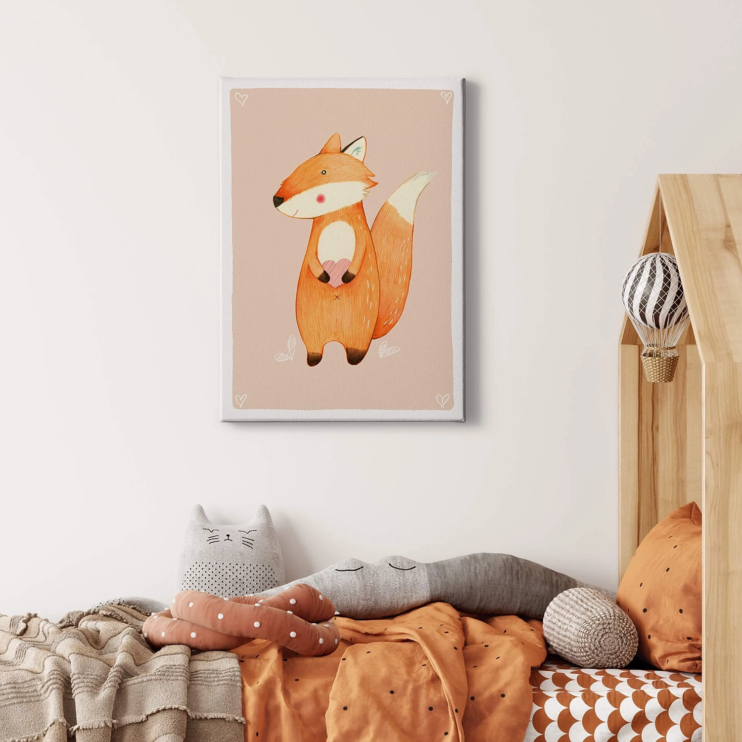 A.S. Création Impression sur toile Renard - Polyester PVC / Épicéa - Marron / Beige – Image 2