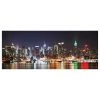 A.S. Création Impression sur toile New York Skyline - Polyester PVC / Épicéa - Bleu / Marron