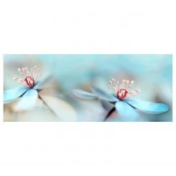 A.S. Création Impression sur toile Delicate Flower - Polyester PVC / Épicéa - Bleu / Gris