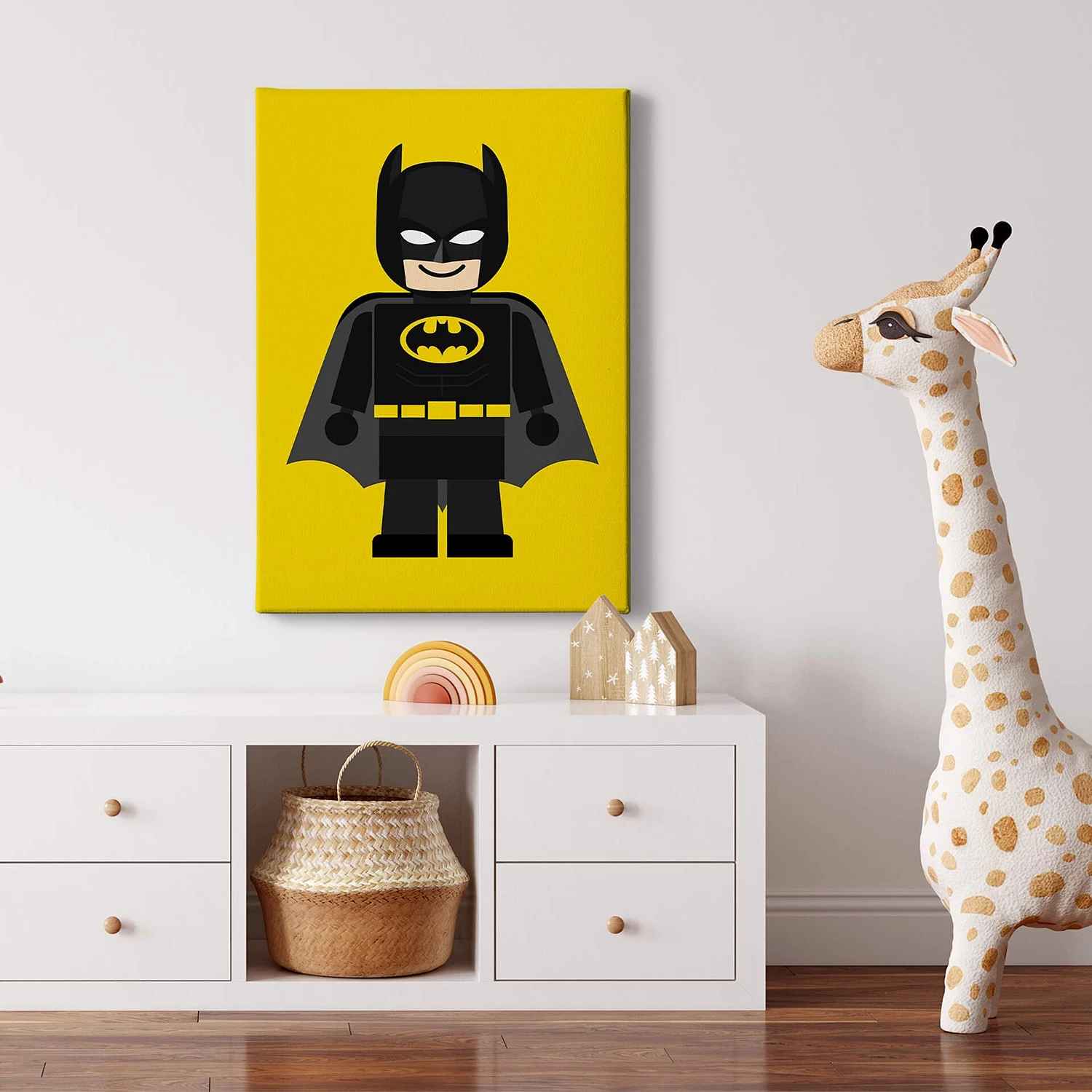 A.S. Création Tableau déco super héro Batman - Polyester PVC / Épicéa - Jaune / Noir – Image 2