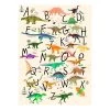 A.S. Création Tableau déco Dinosaur Alphabet - Polyester PVC / Épicéa - Vert / Orange
