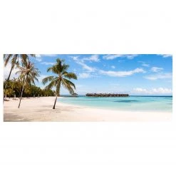 A.S. Création Impression sur toile Maldives - Polyester PVC / Épicéa - Bleu / Turquoise