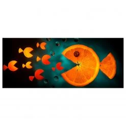 A.S. Création Impression sur toile Sweet Carrot - Polyester PVC / Épicéa - Orange