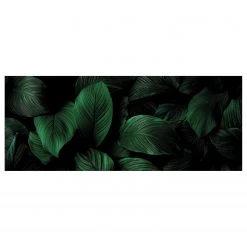 A.S. Création Impression sur toile Leaves Background - Polyester PVC / Épicéa - Vert / Noir