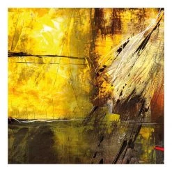 A.S. Création Impression sur toile Sting of Life - Polyester PVC / Épicéa - Jaune / Marron