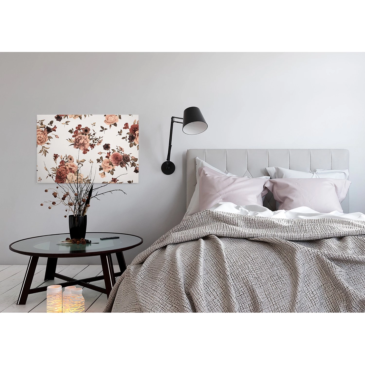 A.S. Création Impression sur toile Flower Bouquet - Polyester PVC / Épicéa - Beige – Image 6