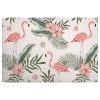 A.S. Création Impression sur toile Flamingos Vibes - Polyester PVC / Épicéa - Rose / Vert