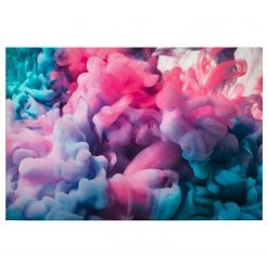 A.S. Création Impression sur toile Colored Smoke - Polyester PVC / Épicéa - Violet / Rose