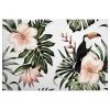 A.S. Création Tableau déco Floral Toucan - Polyester PVC / Épicéa - Vert / Blanc