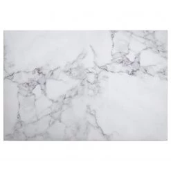 A.S. Création Impression sur toile White Marble - Polyester PVC / Épicéa - Blanc / Gris