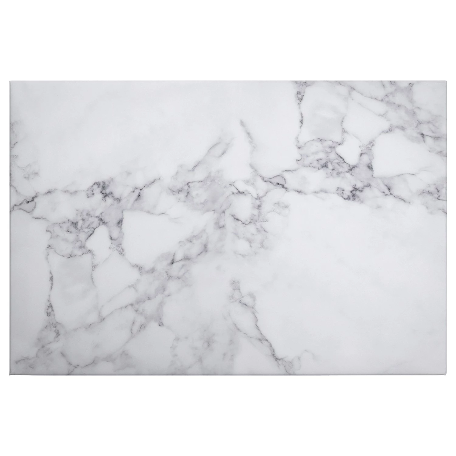 A.S. Création Impression sur toile White Marble - Polyester PVC / Épicéa - Blanc / Gris
