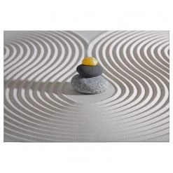 A.S. Création Impression sur toile Hot Stone Spa - Polyester PVC / Épicéa - Gris / Jaune