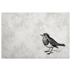 A.S. Création Impression sur toile Sketchpad birds - Polyester PVC / Épicéa - Gris / Noir