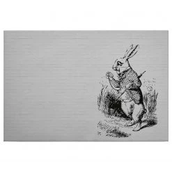 A.S. Création Impression sur toile Lapin - Polyester PVC / Épicéa - Blanc / Noir