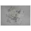 A.S. Création Tableau déco Bouquet floral - Polyester PVC / Épicéa - Gris