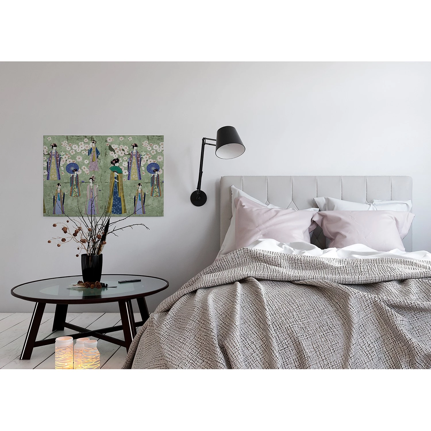 A.S. Création Impression sur toile Kimono - Polyester PVC / Épicéa - Vert / Bleu – Image 6