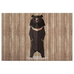 A.S. Création Impression sur toile Born To Be Wild - Polyester PVC / Épicéa - Marron / Beige