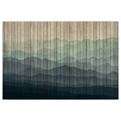 A.S. Création Impression sur toile Mountains - Polyester PVC / Épicéa - Bleu