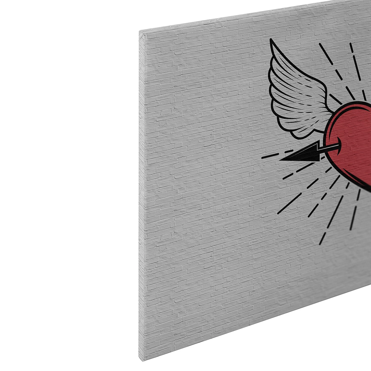 A.S. Création Impression sur toile Tattoo You - Polyester PVC / Épicéa - Rouge / Noir – Image 7