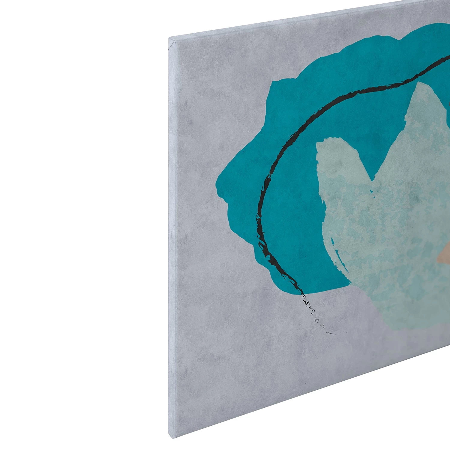 A.S. Création Tableau déco Floral Collage - Polyester PVC / Épicéa - Bleu – Image 7