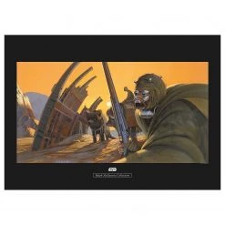 Komar Tableau déco Star Wars Tusken - Orange / Marron - Papier - 70 x 50 cm