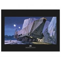 Komar Tableau déco Star Wars Sandcrawler - Marron / Bleu - Papier - 70 x 50 cm