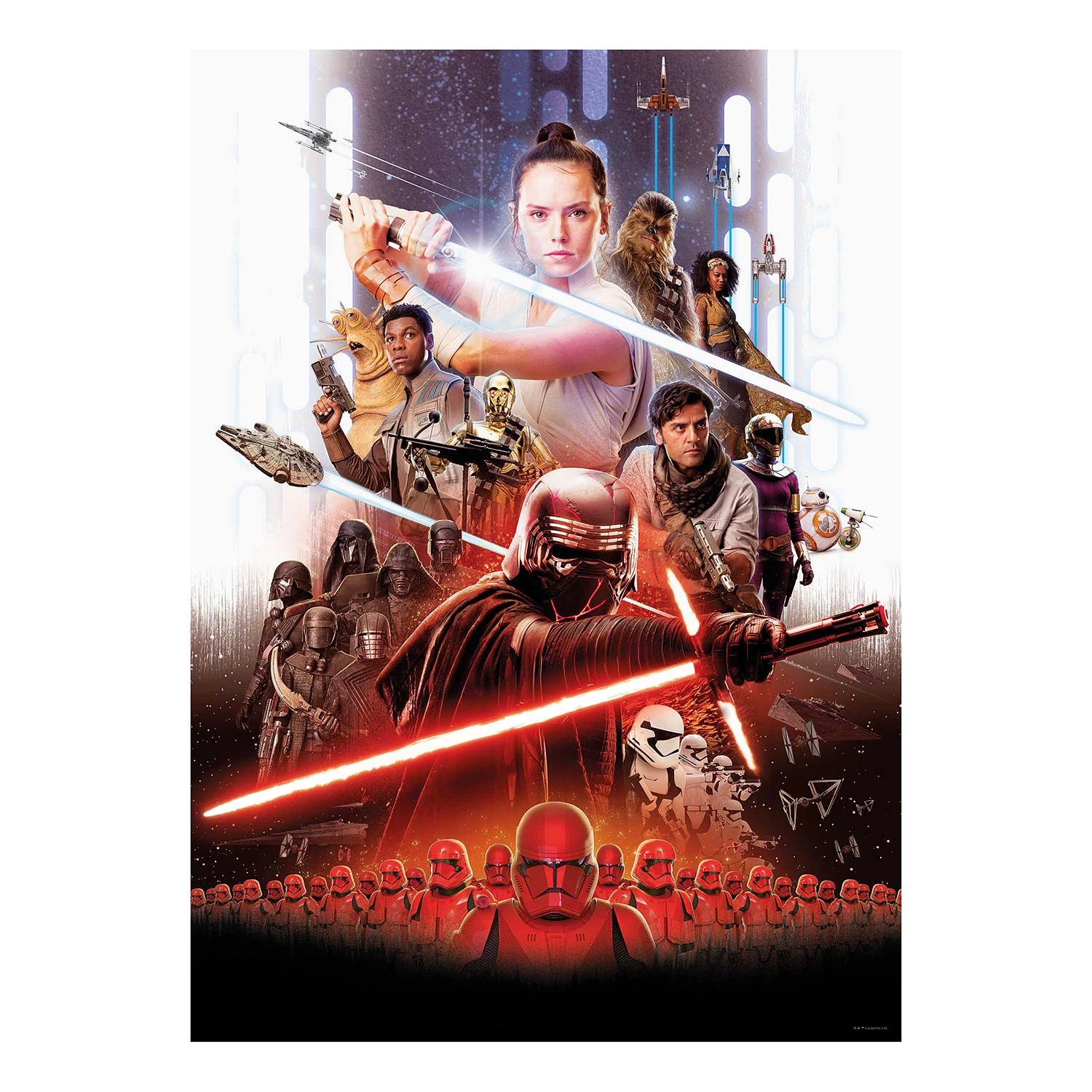 Komar Tableau déco Star Wars Movie Poster Rey - Multicolore - Papier - 50 x 70 cm