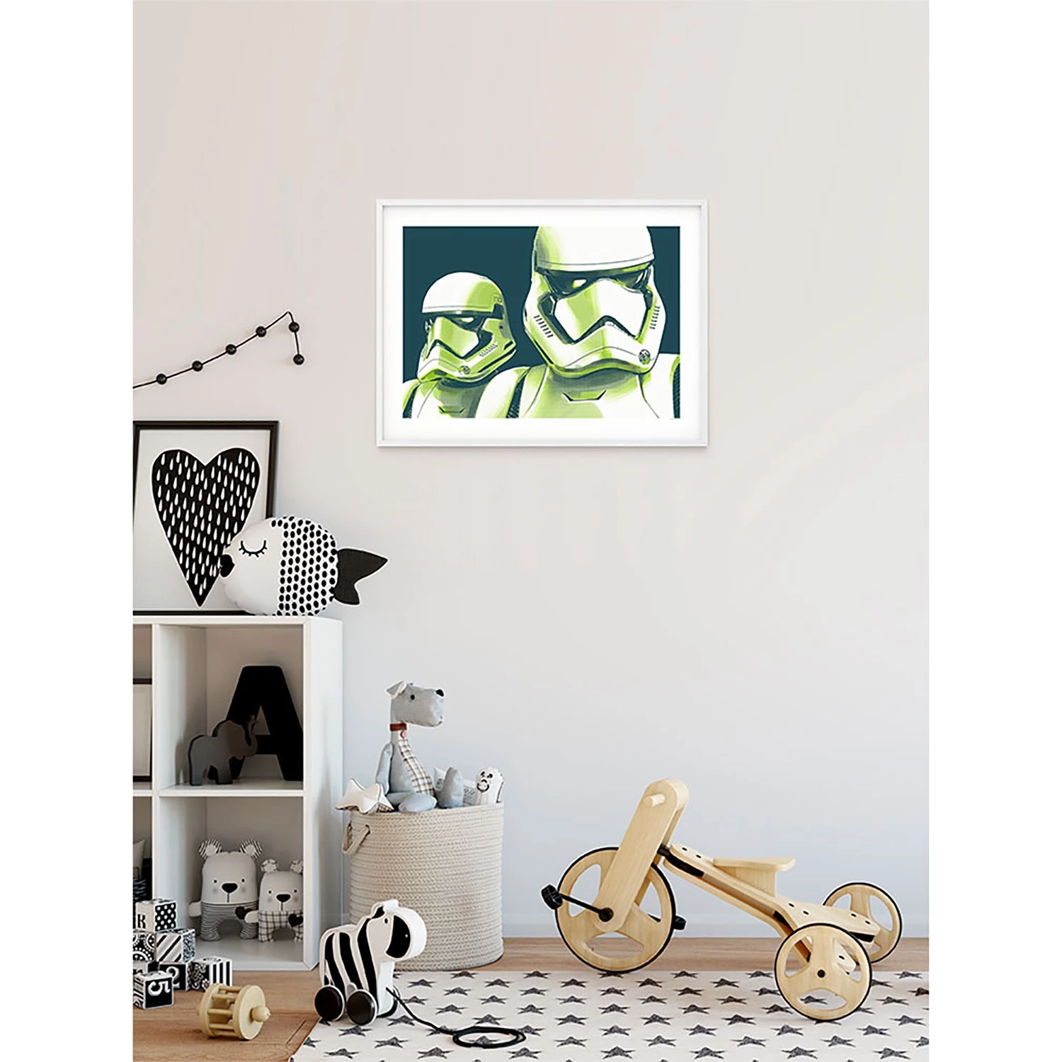 Komar Tableau déco Star Wars Stormtrooper - Noir / Blanc - Papier - 70 x 50 cm – Image 4