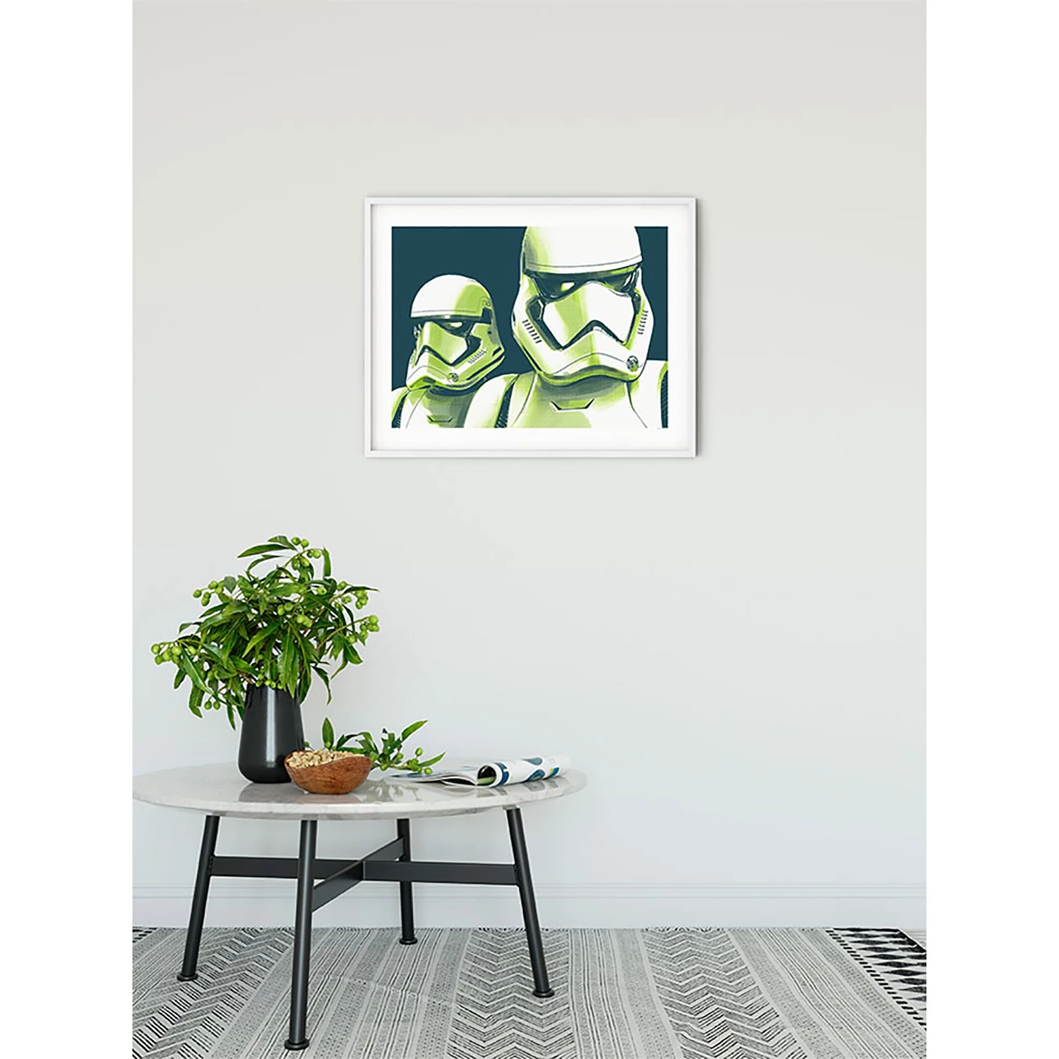 Komar Tableau déco Star Wars Stormtrooper - Noir / Blanc - Papier - 70 x 50 cm – Image 5