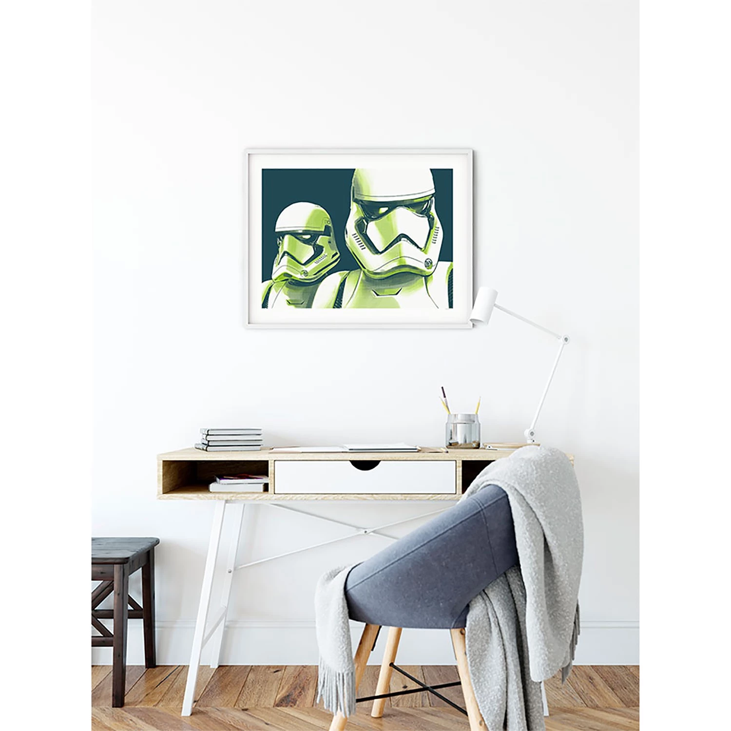 Komar Tableau déco Star Wars Stormtrooper - Noir / Blanc - Papier - 70 x 50 cm – Image 6