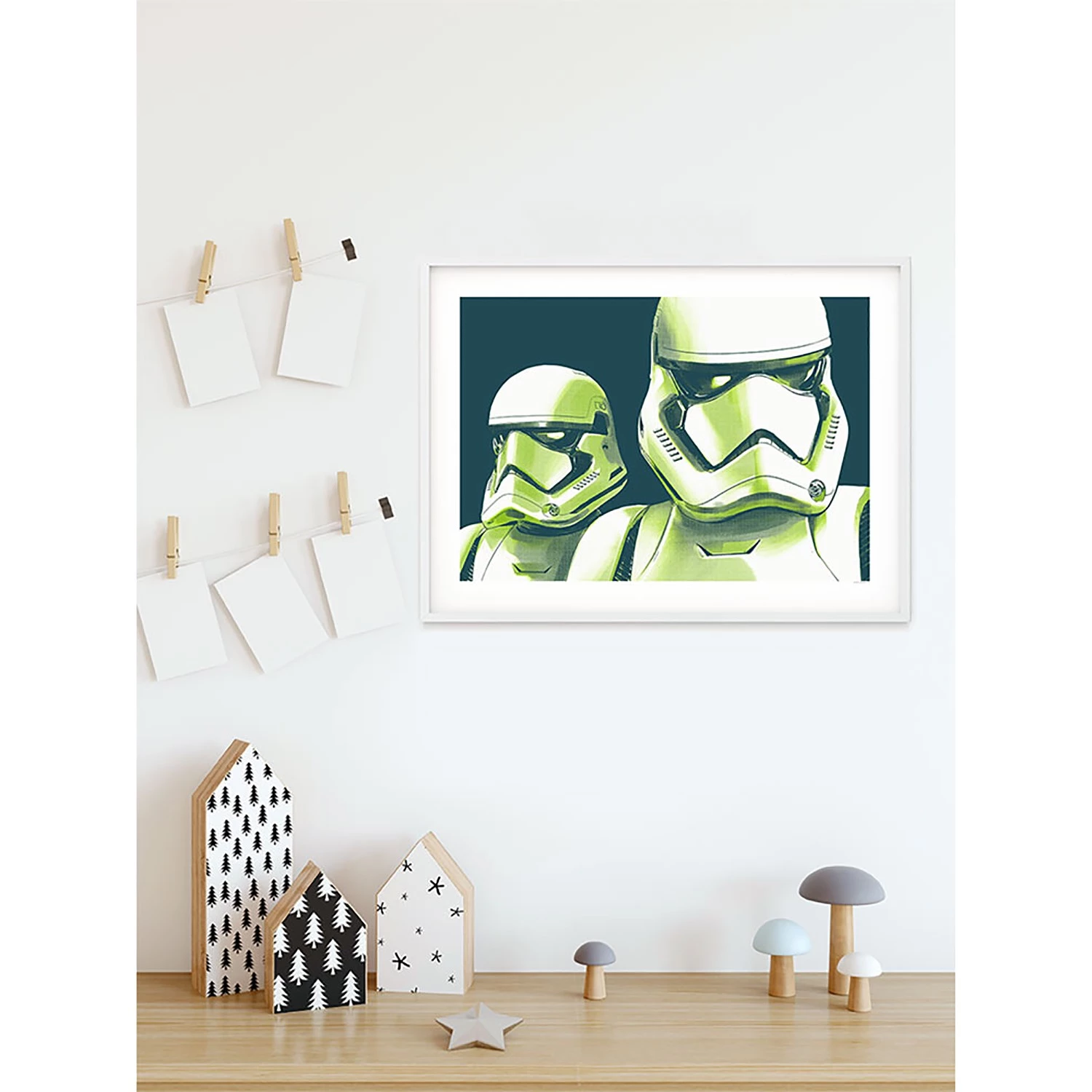 Komar Tableau déco Star Wars Stormtrooper - Noir / Blanc - Papier - 70 x 50 cm – Image 7