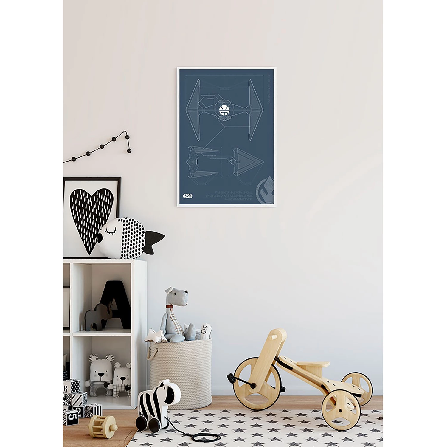 Komar Tableau déco Blueprint Sith TIE-Fighter - Multicolore - Papier - 50 x 70 cm – Image 6