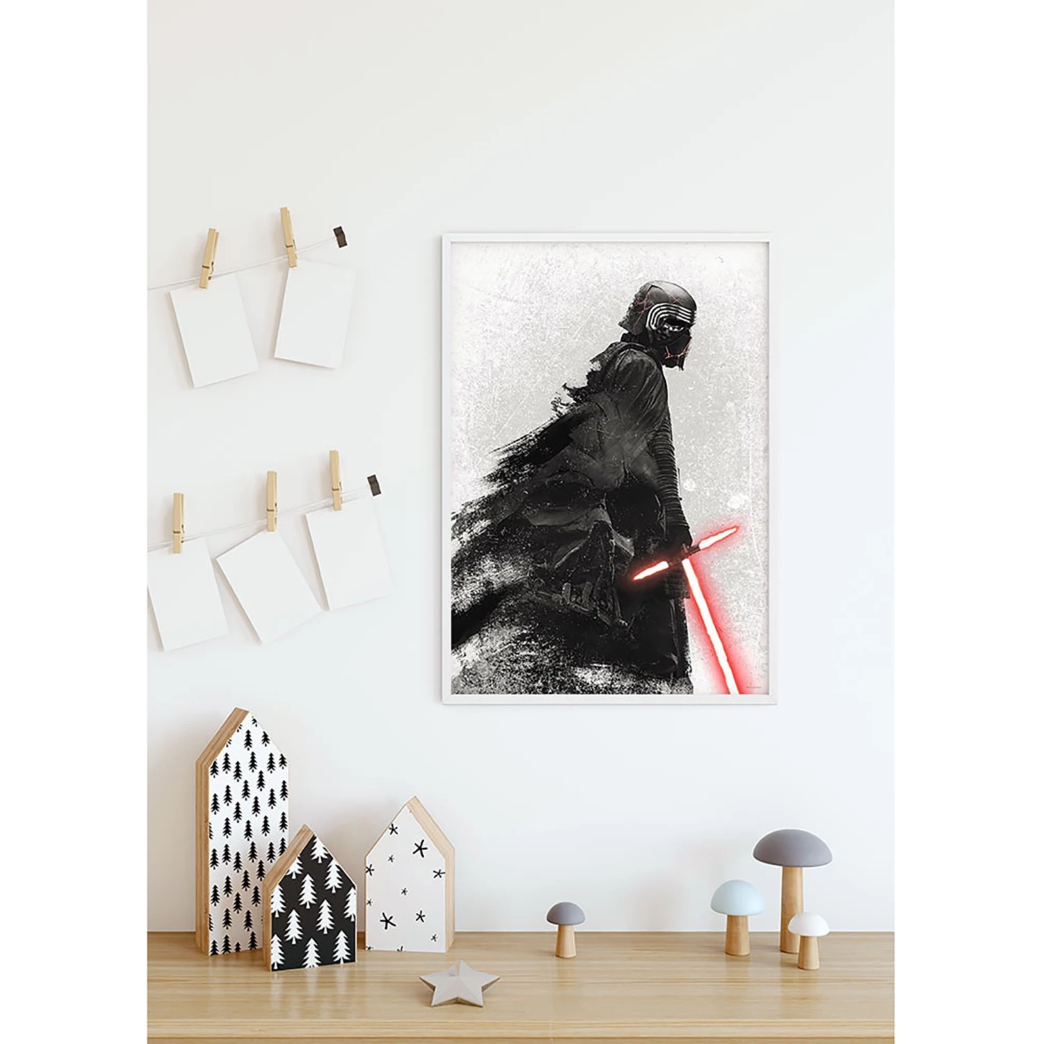 Komar Tableau déco Star Wars Kylo Vader Shadow - Multicolore - Papier - 50 x 70 cm – Image 3