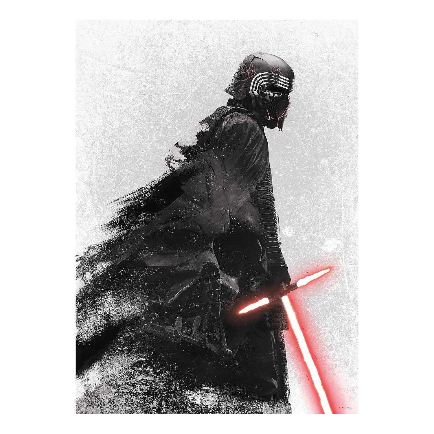 Komar Tableau déco Star Wars Kylo Vader Shadow - Multicolore - Papier - 50 x 70 cm