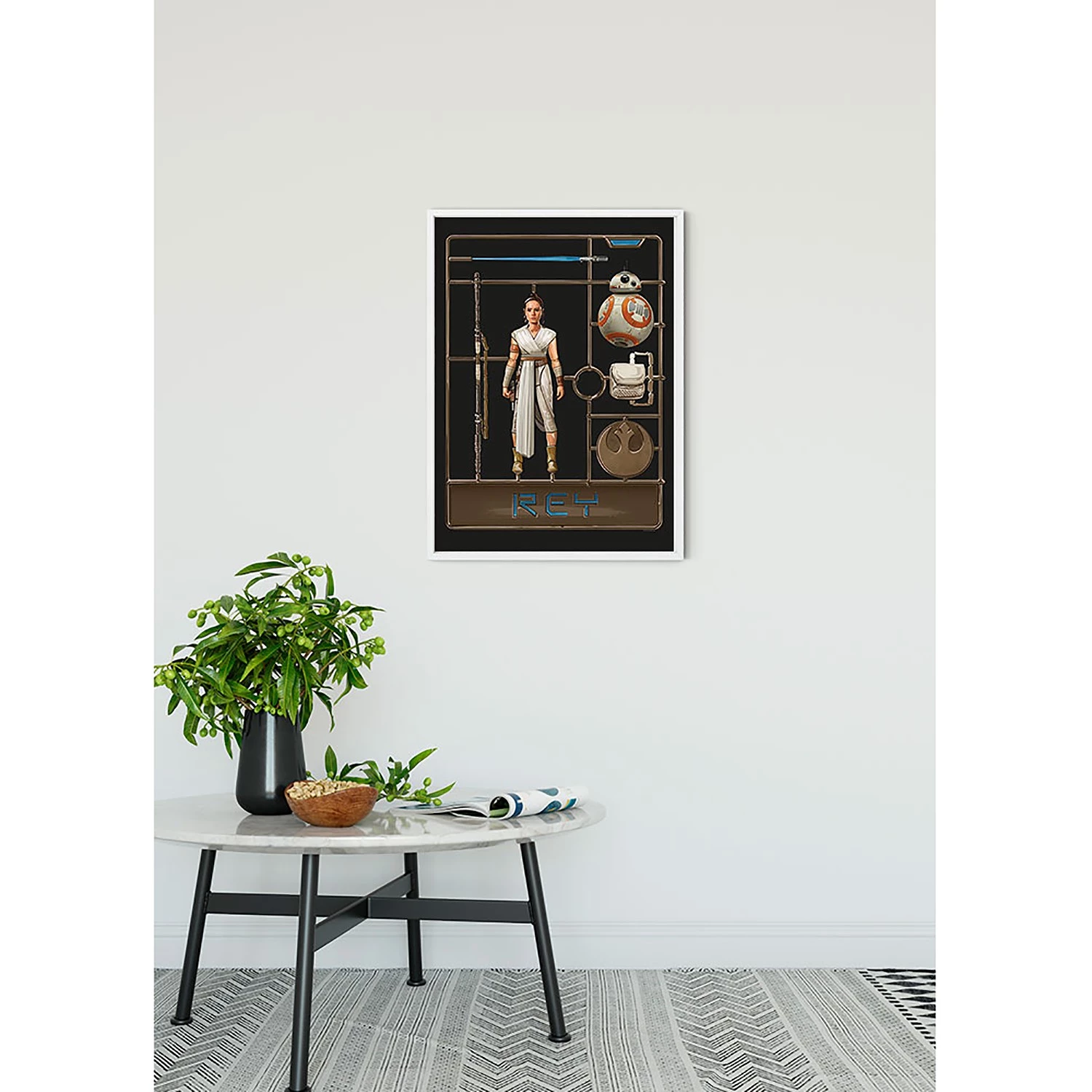 Komar Tableau déco Star Wars Toy Rey - Multicolore - Papier - 50 x 70 cm – Image 7