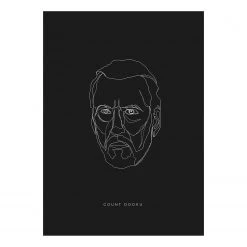 Komar Tableau déco Star Wars Dark Side Dooku - Multicolore - Papier - 50 x 70 cm