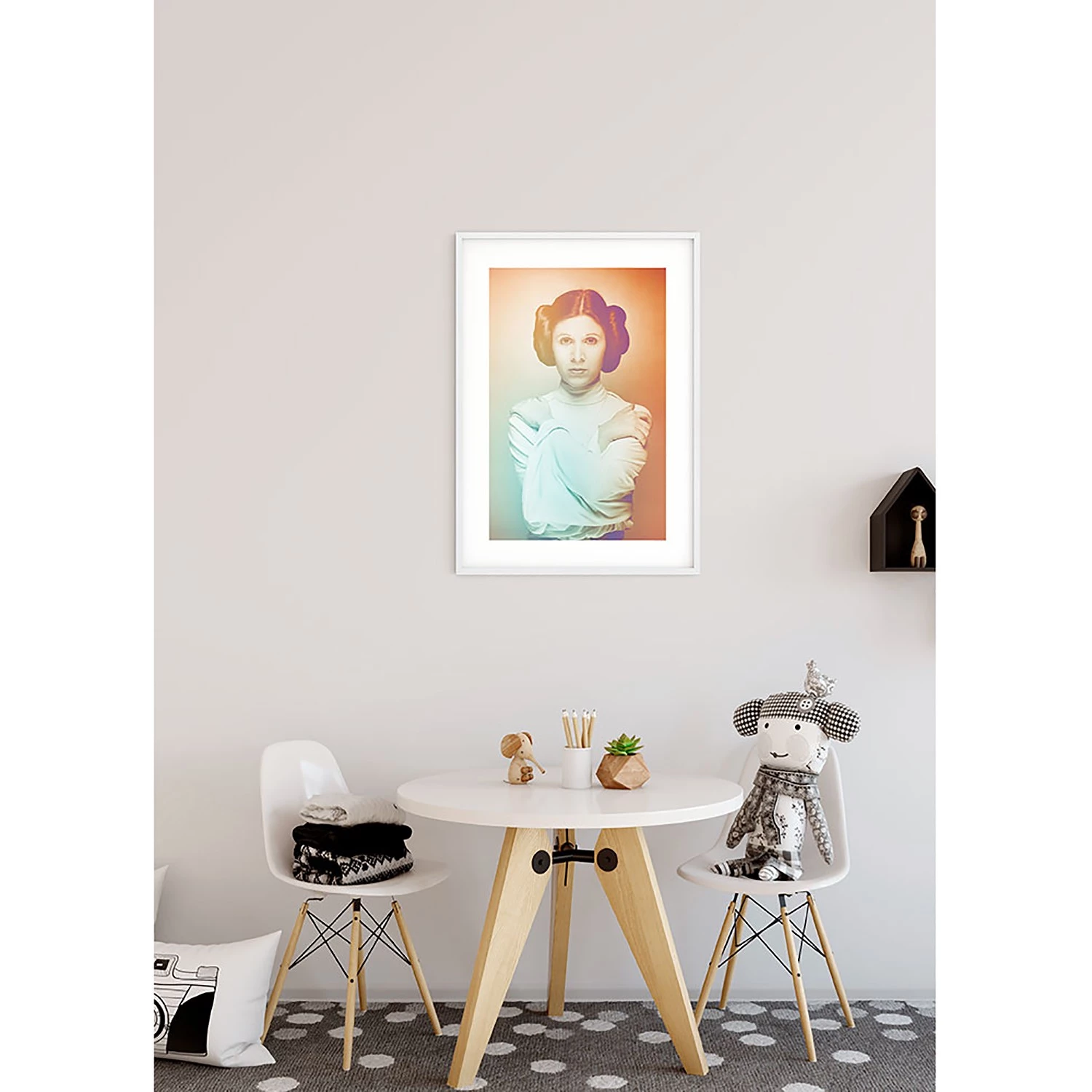 Komar Tableau déco Star Wars Icons Color Leia - Multicolore - Papier - 50 x 70 cm – Image 3