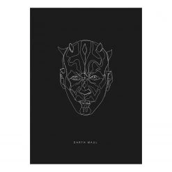 Komar Tableau déco Star Wars Dark Side Maul - Multicolore - Papier - 50 x 70 cm